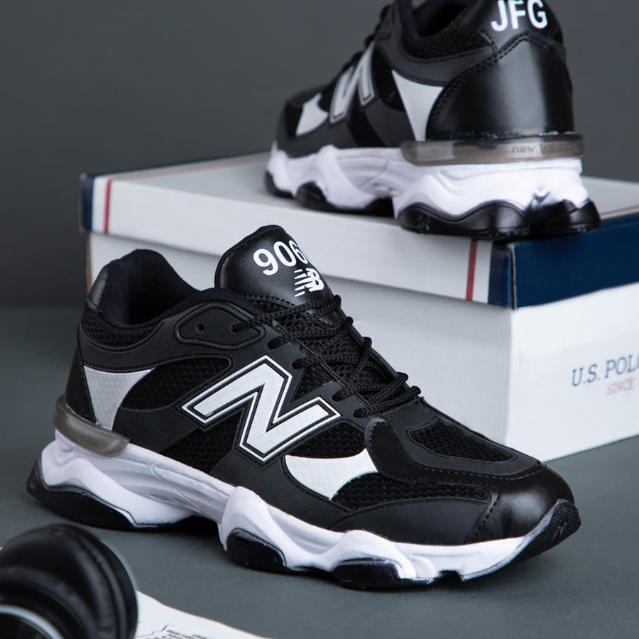 کتانی مردانه New Balance 9060 مشکی سفید | بهترین قیمت