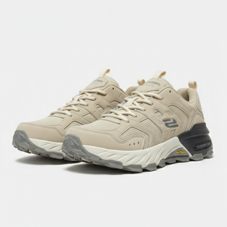 کفش کوهنوردی و طبیعت‌گردی و پیاده روی مردانه Skechers Max Protect رنگ کرم